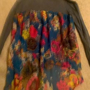 Anthropologie Grey Cardigan sz Med